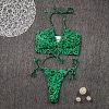 The Best Women Sexy Leopard Padded Halter Bandage Push Up Bra Throng Swimming Suit Swimsuit Swimwear Bikini Set Biquini Online - Hplify