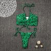 The Best Women Sexy Leopard Padded Halter Bandage Push Up Bra Throng Swimming Suit Swimsuit Swimwear Bikini Set Biquini Online - Hplify