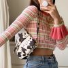 The Best Women Short Tee Shirt Crew Neck Ruffle Long Sleeve Party Crop Tops Ladies Casual Holiday Bandage Wrap Top Shirt Online - Hplify
