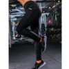 The Best Women Sport Pants High Waist Fitness Leggings Running Gym Elastic Trousers Casual Solid Skinny Workout Athletic Pants Online - Hplify