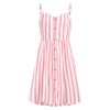 The Best Women Strappy Off Shoulder Striped Bow Open Back Short Mini Dress Online - Source Silk