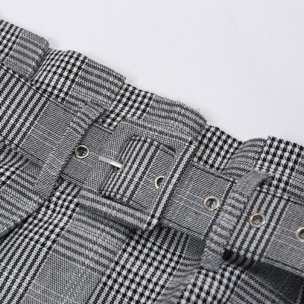 The Best Women Summer Bodycon Plaid Short Mini Skirt High Waist Pencil Skirt Online - Hplify