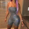 The Best Women Summer Bodycon Playsuit Ladies Off Shoulder Party Casual Jumpsuit Romper Clubwear Shorts Trousers Online - Hplify
