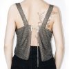 The Best Women Summer Sleeveless Sequin Crop Top Vest Sheer Metal Chainmail Sparkly Bra Tank Top Blouse Ladies Casual Clothes Online - Hplify