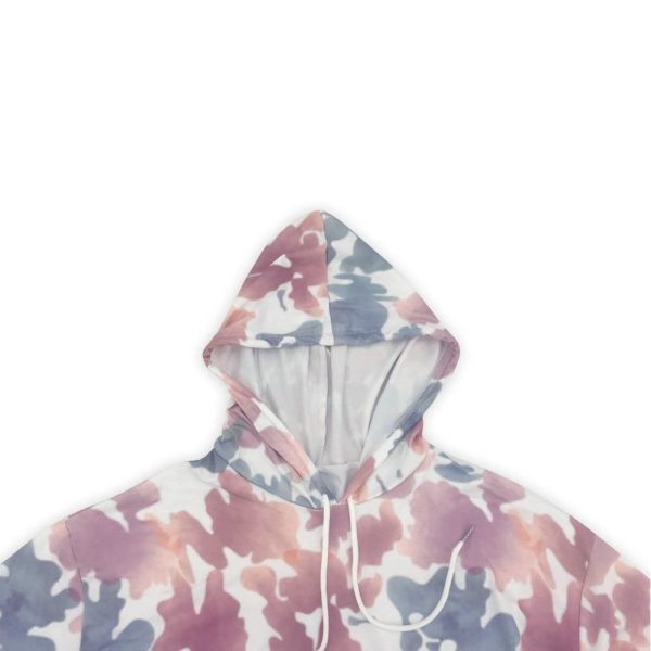 The Best Women Tie Dyeing Hooded Long Sleeve Sweatshirt Hoodie Pullover Jumper Sweater Tops Outwear Streetwear Online - Hplify