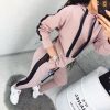The Best Womens 2pcs Sport Sets Lady Autumn Tracksuit Long Sleeve Hoodie Tops Sweatpants Warm Outfits Running Suit Sportswear Online - Hplify