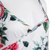 The Best Women's Asymmetric Bodycon Dress Floral Ladies Casual Sleeveless V Neck Holiday Summer Party Slim Mini Dress Online - Hplify