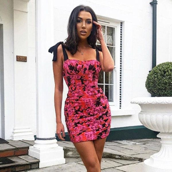 The Best Women's Bodycon Bandage Dress Sleeveless Evening Party Clubwear Mini Slim Dress Online - Hplify