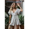The Best Women's Boho Floral Short Sleeve Dress Ladies Summer Party Beach V-Neck Casual Short Mini Dress Sundress Online - Hplify