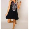 The Best Women's Boho Floral Sleeveless Dress Bohemian Summer Holiday Party Beach Casual Short Mini Dress Sundress Online - Hplify