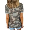 The Best Women's Camouflage Casual Summer Short Sleeve Camo Shirt Ladies Crew Neck Tops T Shirt Loose Baggy Tee Women Clothes Online - Hplify