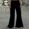 The Best Women's Casual Harem Pants Ladies Summer Beach Loose Baggy Wide Leg Long Loose Trousers See Through Swimwear Online - Hplify