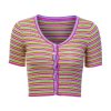 The Best Women's Cowl Neck Short Sleeve Basic Tee Slim Fit Ladies Casual Summer Plain Rainbow Color T Shirt Tops Lady Girls Clothes Online - Hplify