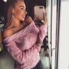 The Best Women's Off Shoulder Pullover Long Sleeve Sweatshirt Jumper Online - Hplify