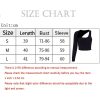 The Best Women's One Shoulder Crop Top Long Sleeve Slim Vest Tank Tops Clubwear Cami Bralet Bra Online - Hplify