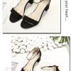 The Best Women's Sandals Summer New One Word Women's Thick Heel Sandals Online - Source Silk
