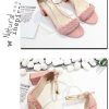 The Best Women's Sandals Summer New One Word Women's Thick Heel Sandals Online - Source Silk