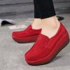 The Best Women's Shoes Ballet Cow Suede Leather Moccasins Shoe Online - Source Silk
