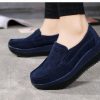 The Best Women's Shoes Ballet Cow Suede Leather Moccasins Shoe Online - Source Silk