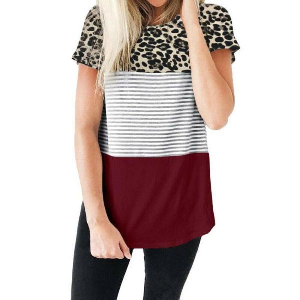 The Best Women's Tee Shirt Short Sleeve Loose Jumper Summer Casual Top Online - Hplify
