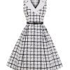 The Best Zomer Kantoor Dame Jurk 60 s Vintage Jurk Vestidos Gewaad Jurk Online - Source Silk