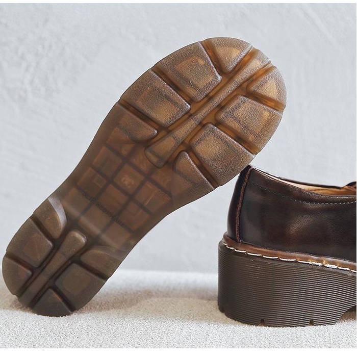 women thick-soled Mary Jane shoes cute big toe small leather shoes - Image 6