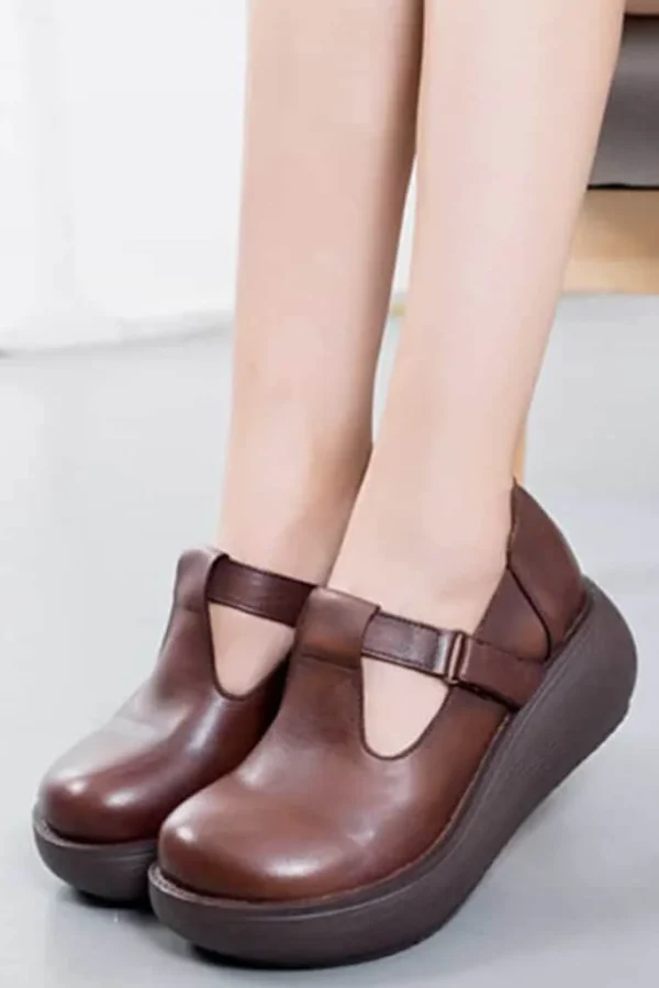 Alternative view of Handmade Retro Comfortable Wedge Sandals Women Sandals