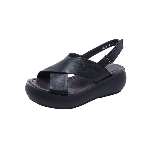 Summer Cross Strap Wedge Sandals Women Sandals