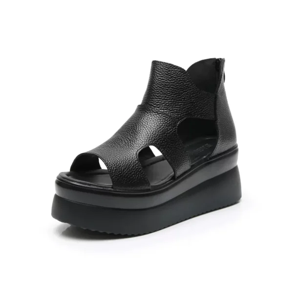Open Toe Summer Platform Sandals Black Women Sandals