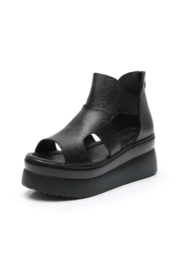 Open Toe Summer Platform Sandals Black Women Sandals