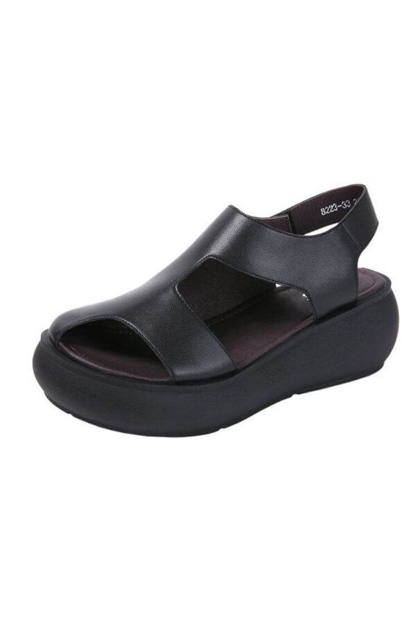 Handmade Open Toe Wedge Sandals Slingback Women Sandals