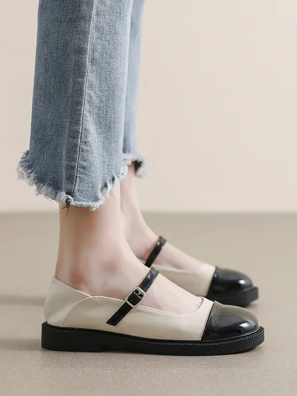 Smooth Leather Bowknot Mary Jane Shoes Mary Jane Shoes