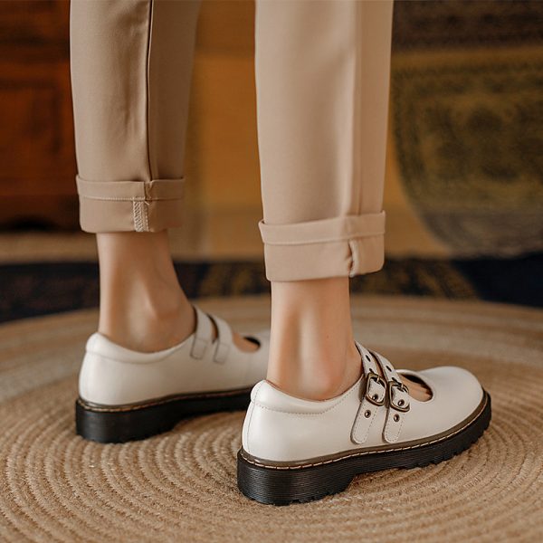 Front Double Buckle Vintage Mary Jane Shoes Mary Jane Shoes