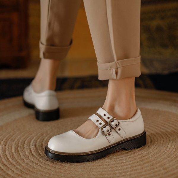 Alternative view of Front Double Buckle Vintage Mary Jane Shoes Mary Jane Shoes