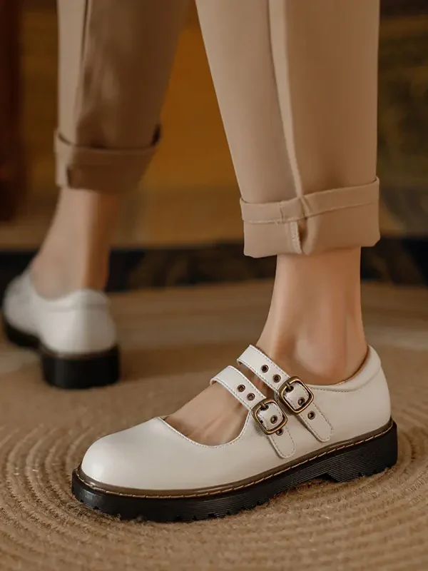 Alternative view of Front Double Buckle Vintage Mary Jane Shoes Mary Jane Shoes