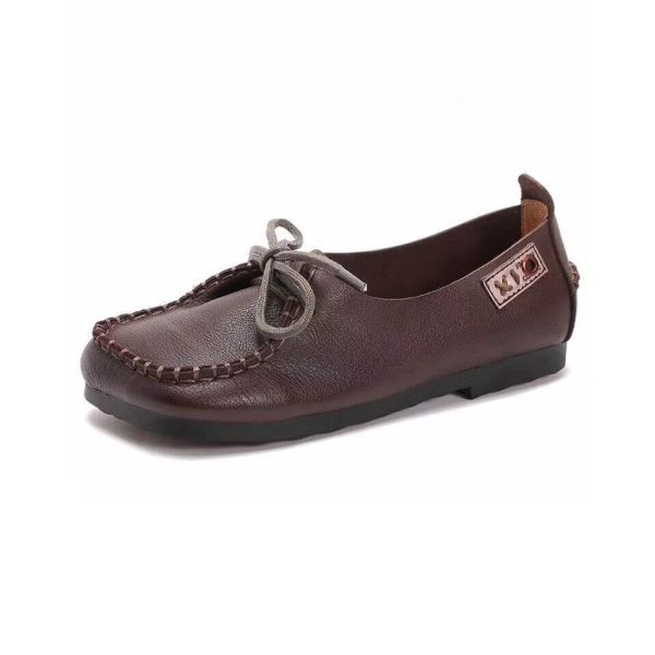 Square Toe Handmade Comfy Flat Shoes Flat Shoes