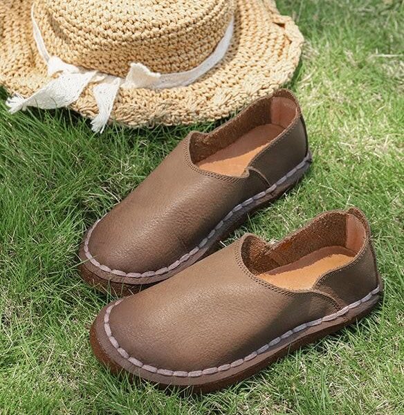 Wide Head Comfortable Retro Flat Shoes Flat Shoes