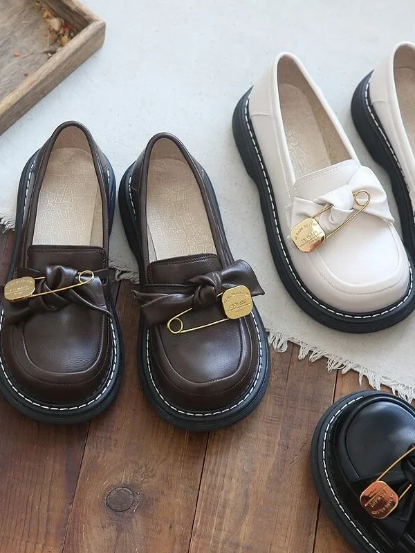 Alternative view of Front Metal Pin Round Head Mary Jane Shoes Mary Jane Shoes