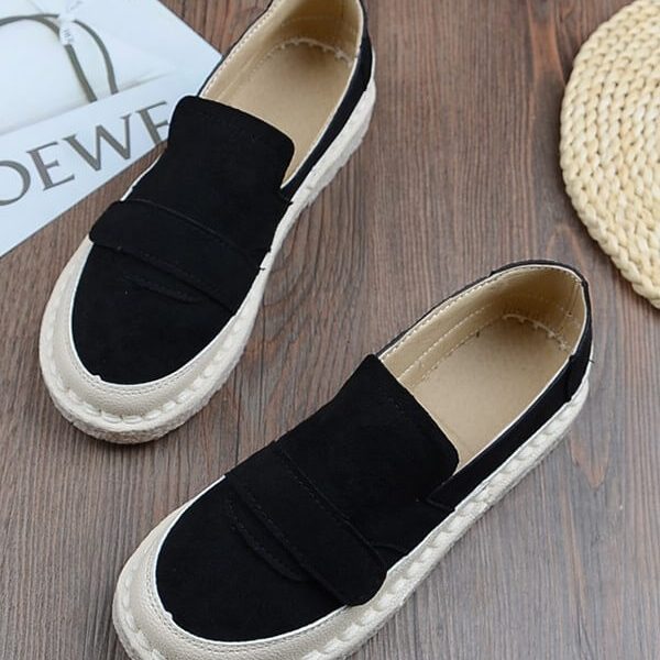 Alternative view of Round Head Comfortable Loafers Loafers