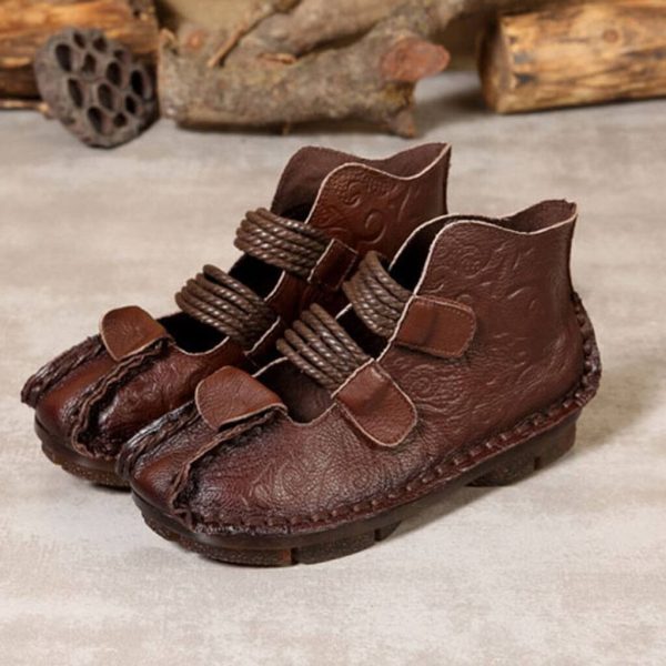 Handmade Leather Comfortable Retro Shoes Flat Shoes