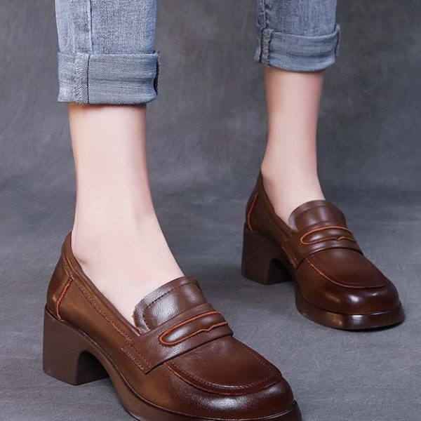 Alternative view of Handmade Chunky Heel Mary Jane Shoes Mary Jane Shoes