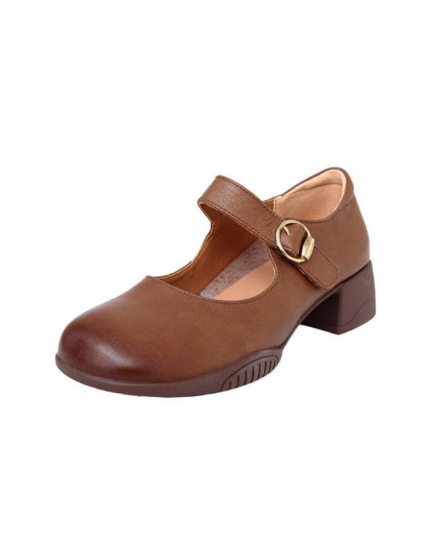 Handmade Chunky Heels Mary Jane Shoes Mary Jane Shoes