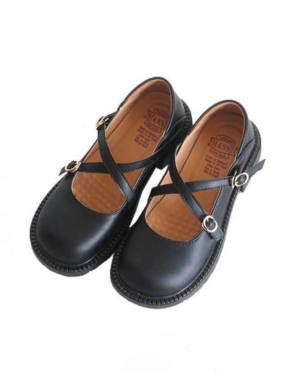 Cross Buckle Mary Jane shoes Mary Jane Shoes