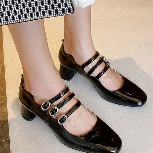 Spring Vintage Strappy Mary Jane Shoes Mary Jane Shoes