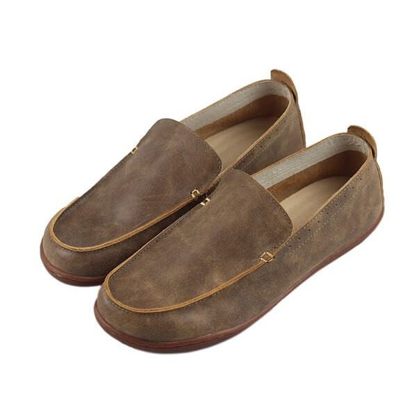 Alternative view of Cowhide Handmade Retro Leather Loafers Loafers