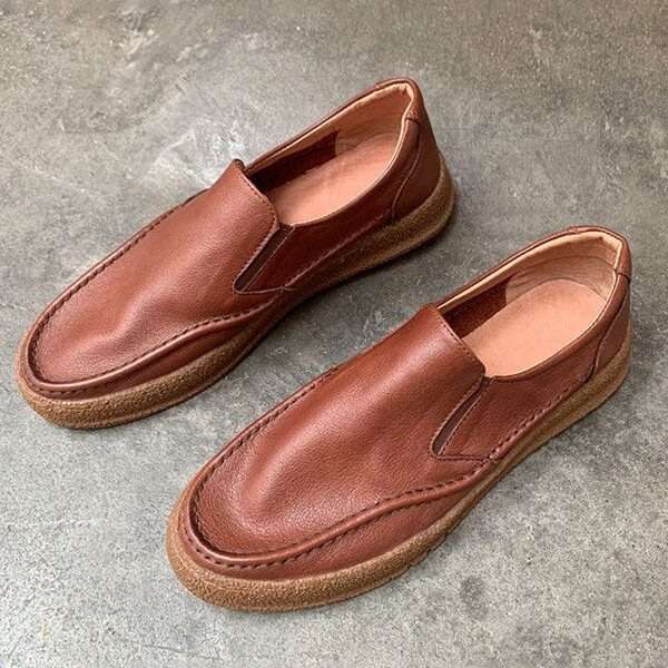 Retro Leather Comfortable Loafers Loafers