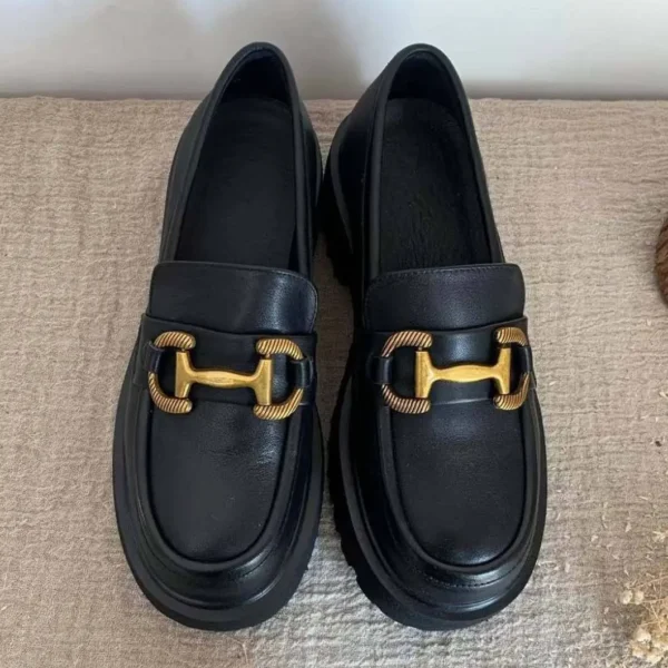 Alternative view of Metal Front Comfortable Spring Loafers Loafers