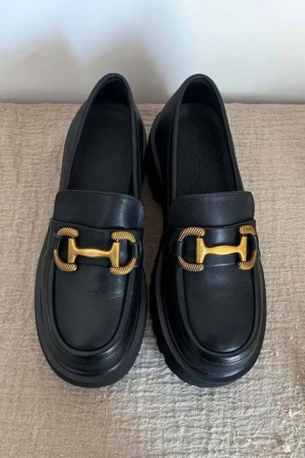 Alternative view of Metal Front Comfortable Spring Loafers Loafers