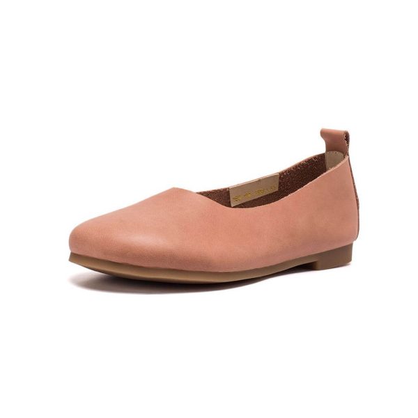 Comfortable Soft Leather Retro Flats for Women Flat Shoes