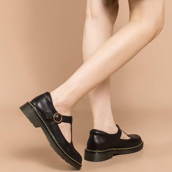 Alternative view of Handmade Real Leather Mary Jane Shoes Mary Jane Shoes